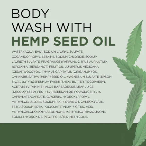 Dr Teal's Body Wash featuring Pure Epsom Salt, Cannabis Sativa Hemp Seed Oil, 24 fl oz (Set of 2)