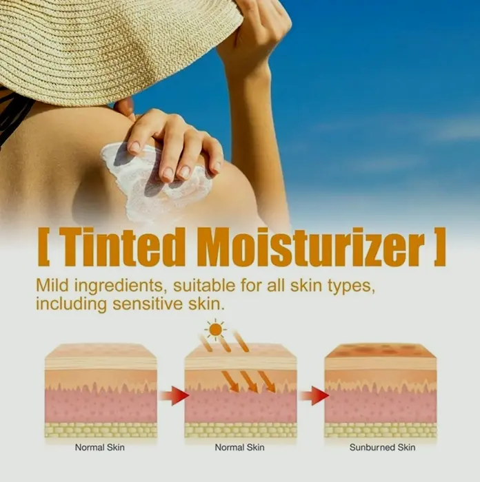 Set of 2 Tinted Sunblock  SPF 50+ for Facial Protection PA+++, Non-Greasy