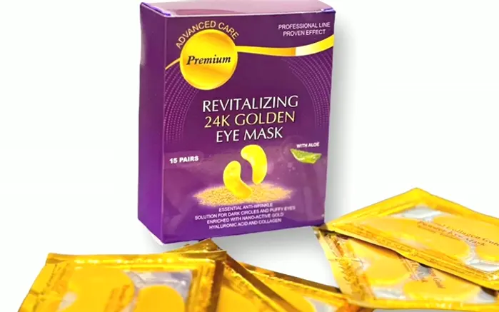 Advanced 24-karat Gold Under-Eye Masks with Aloe, 15 Pairs