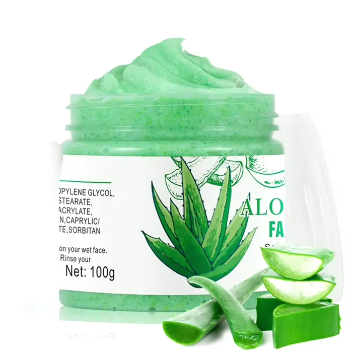 Face Exfoliator with Aloe Vera for Radiance