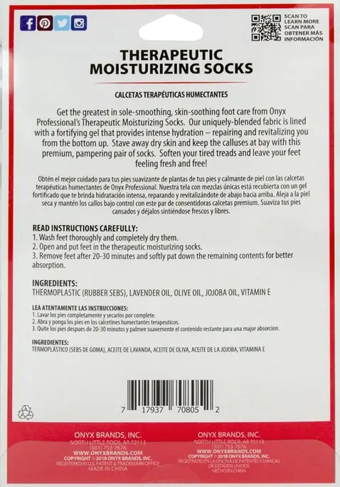 Hydrating Spa Socks, Heel Care
