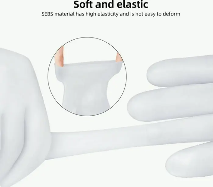 Hydrating Glove & Sock Kit for Dry Hands, Silicone Glove & Socks for Skin Therapy