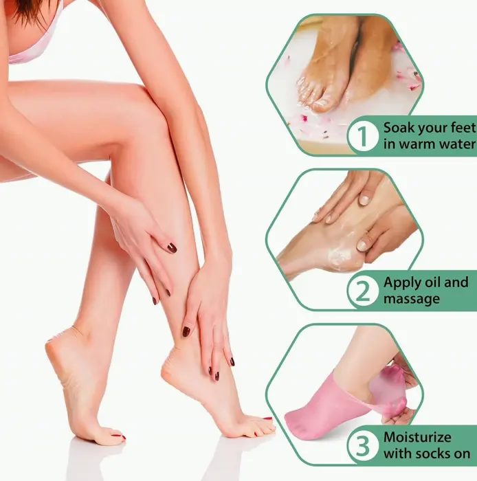 Gel Moisturizing Socks for Cracked Feet - Noverlife