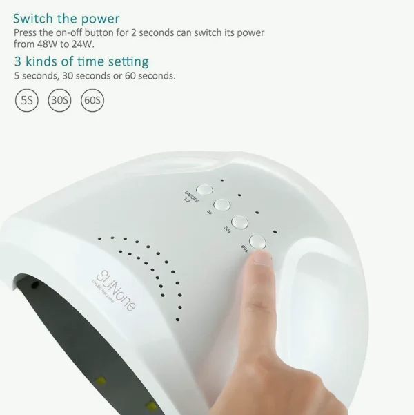 Nail Starter Set with 48Watt UV LED Lamp & 6 Colors