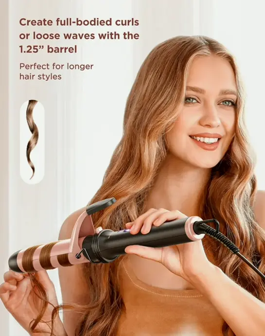 Wavytalk 5-in-1 Styling Wand Set with Switchable Barrels