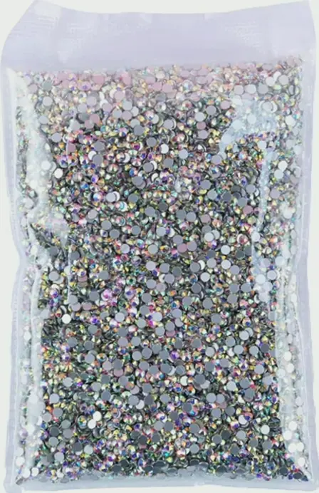 2300pcs Flat Back Crystal Rhinestones for DIY Nails