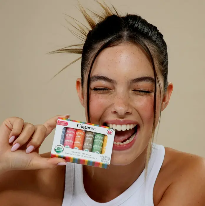 Organic Certified Lip Care Set - 6 Flavors - 100% Natural Hydration for Chapped & Dehydrated Lips