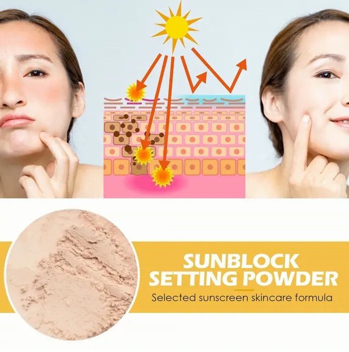 Sunscreen Fixing Makeup Powder SPF 50 Facial Moisturizer