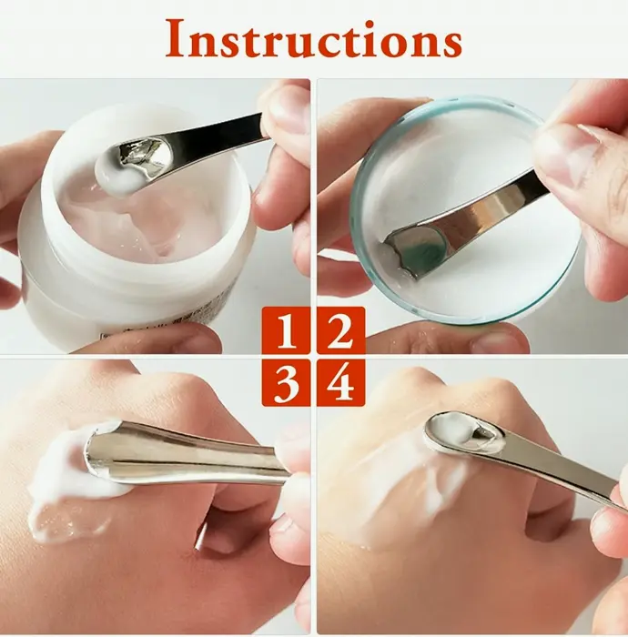 Small Metal Makeup Spatula for Beauty