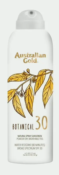 Australian Gold Botanical SPF 30 Sunblock Spray, 6 Oz