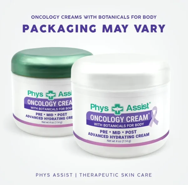Phys Assistance - Oncology Cream with Botanicals, 4 ounces, Soothing and Hydrating for Stressed Skin