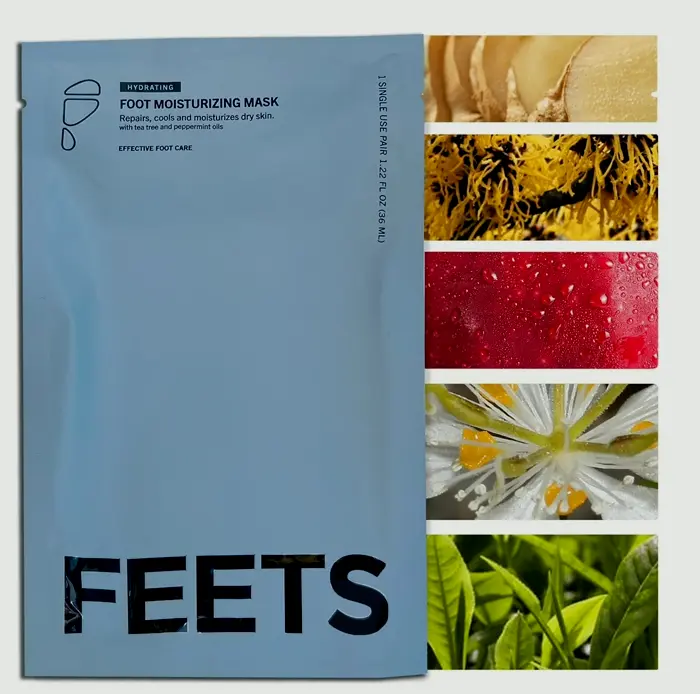 Hydrating Foot Mask with Tea Tree and Peppermint (Set of 3)