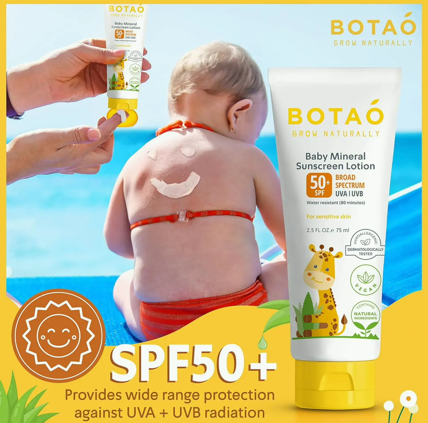 Baby Mineral Zinc Sunblock Cream SPF50