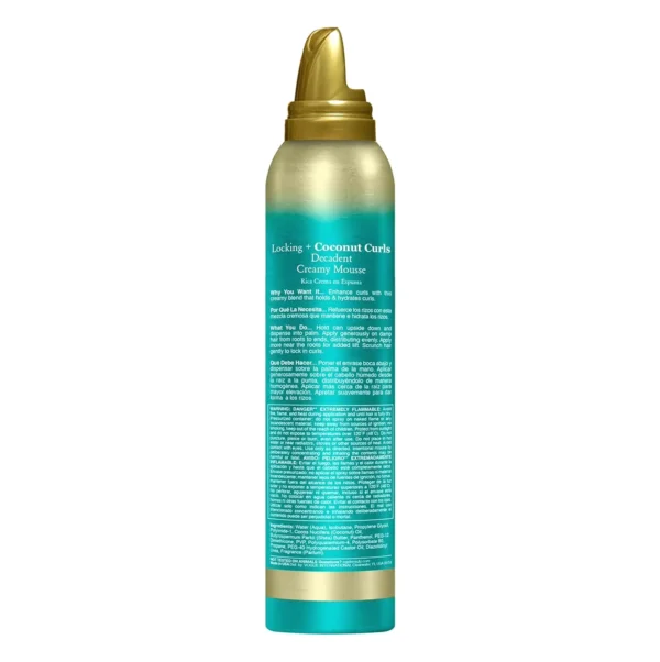 OGX Lock + Tropical Curls Mousse, 7.9