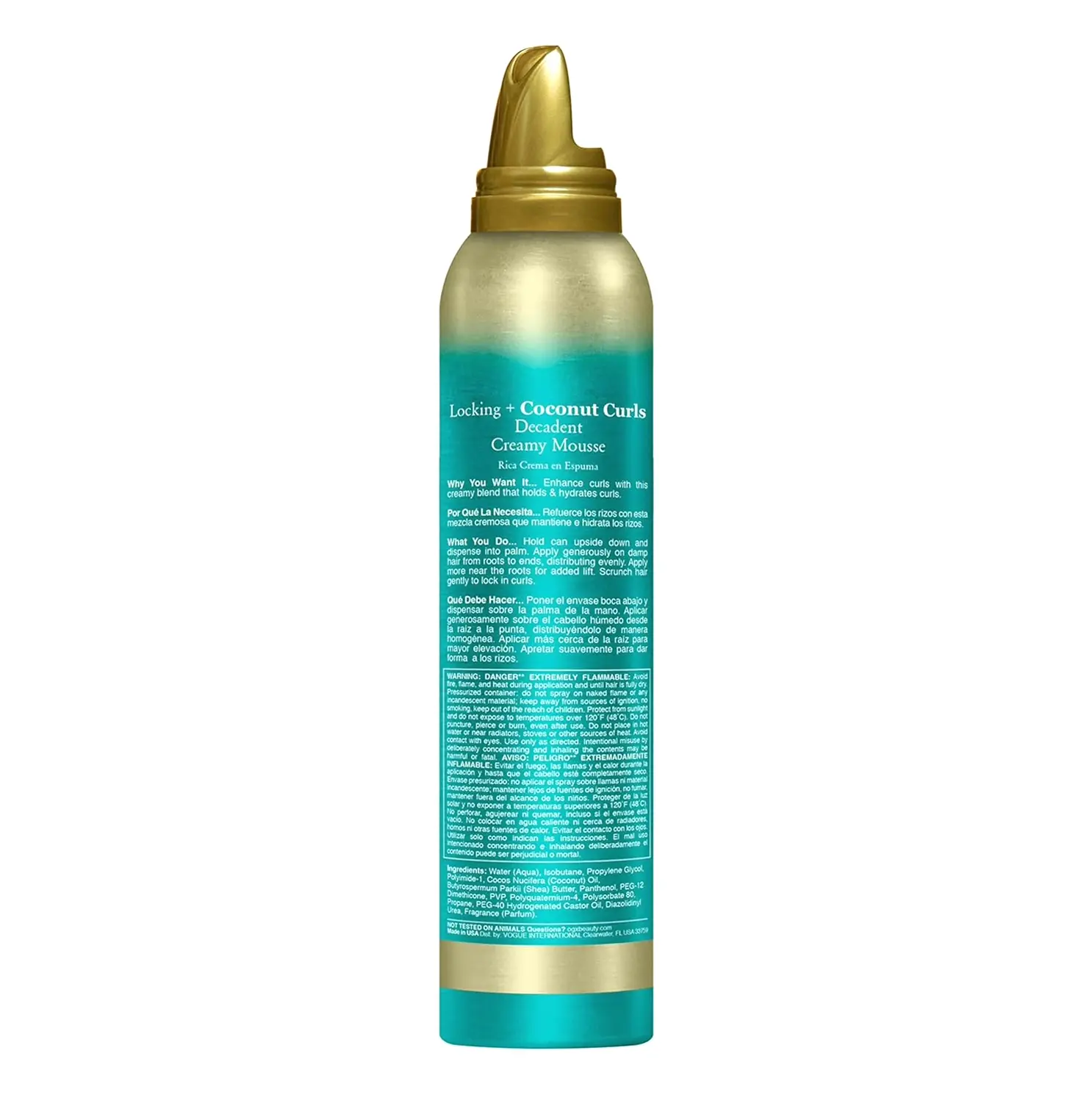 OGX Lock + Tropical Curls Mousse, 7.9