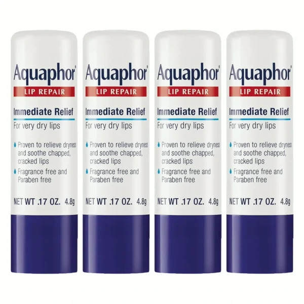 Aquafor Lip Repair Stick - Heals Dry Lips - .17 Ounce (Set of 4)