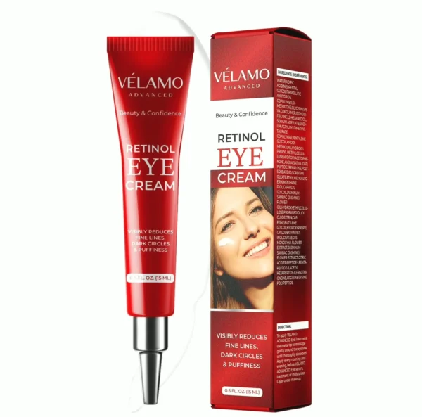 VELAMO ADVANCED Eye Gel for Fine Lines & Dark Circles - 0.5oz