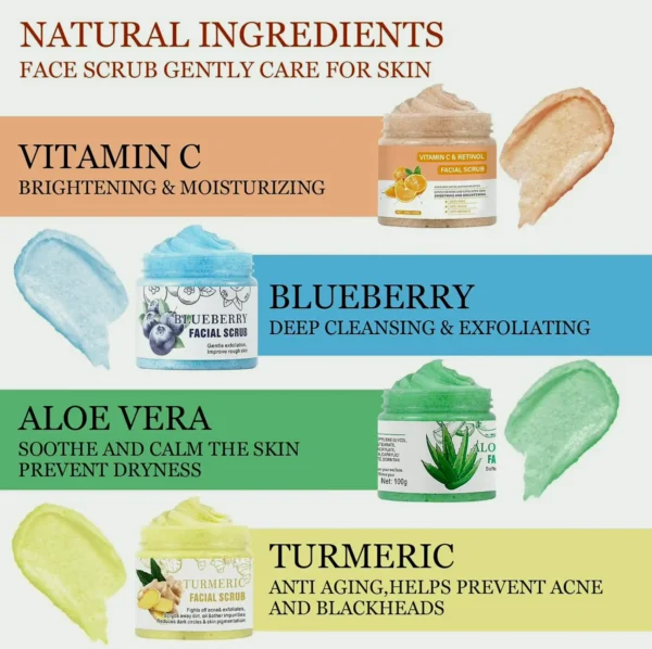 Face Exfoliator with Aloe Vera for Radiance
