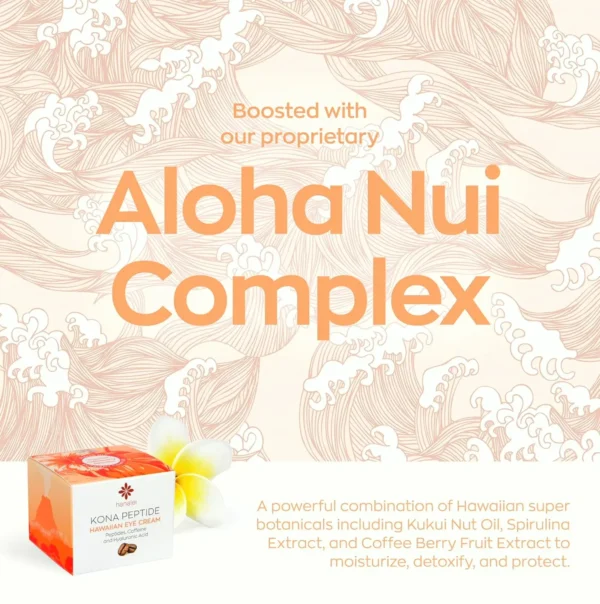 Hanalei Kona Peptide Cream | Wrinkles & Puffiness Removal | Moisturizing Blend