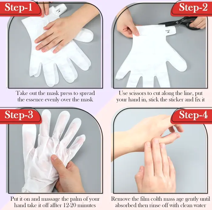 Twenty-Four Pieces Hand and Sole Spa Masks Ideal-for Females, Rose-scented and Lavender-scented