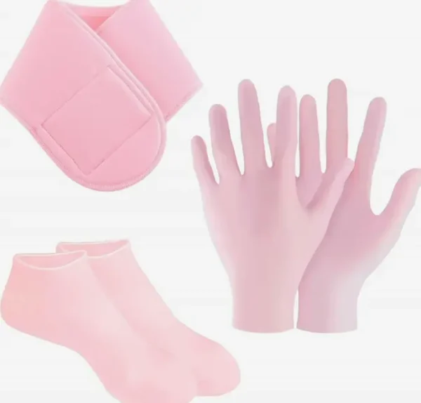 3-Piece Moisturizing Glove, Sock, and Neck Strap Set