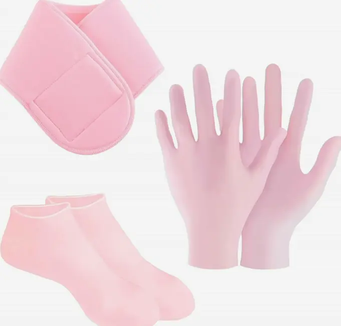 3-Piece Moisturizing Glove, Sock, and Neck Strap Set