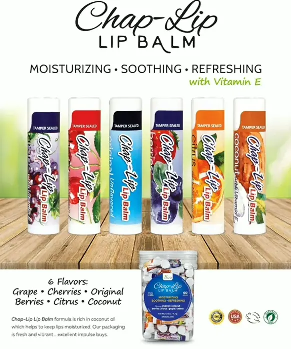 Vitamin E Lip Salve with Coconut Oil - Moisturizing Therapy - 48 Count Container