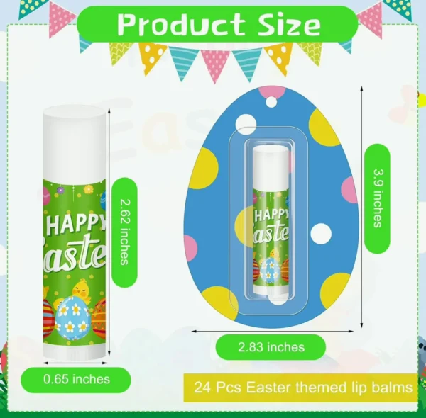 24 Pcs Holiday Lip Balm Bulk Rabbit Gift Bag Stuffers