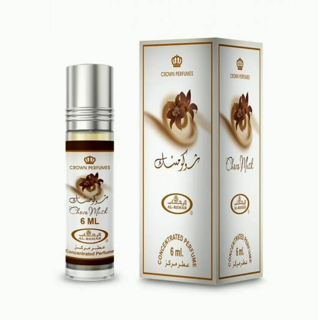 Al-Rehab Choco Musk Roll-On, Unisex, 0.2 Ounce
