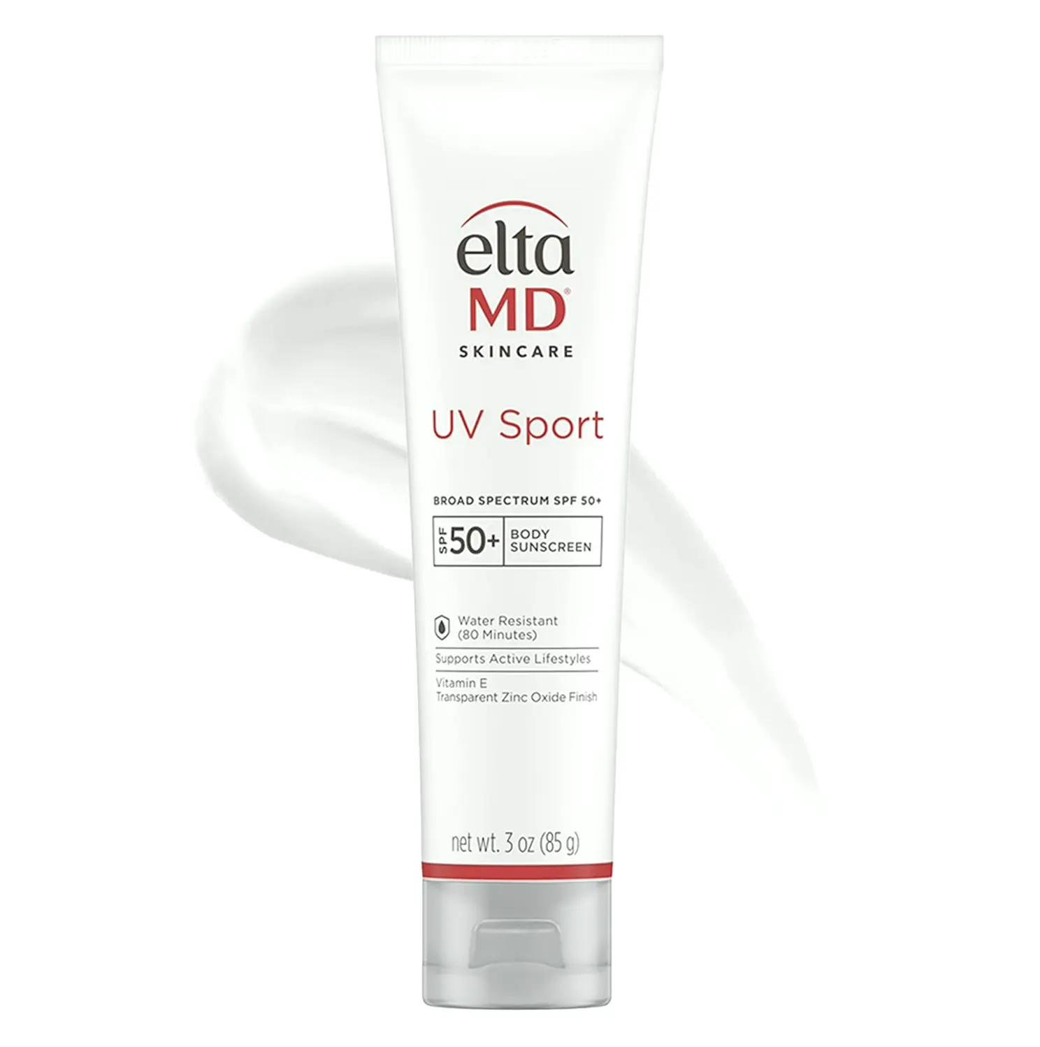 EltaMD Sport UV SPF 50 Sunscreen Cream, Aqua & Perspiration Resistant, 3 oz