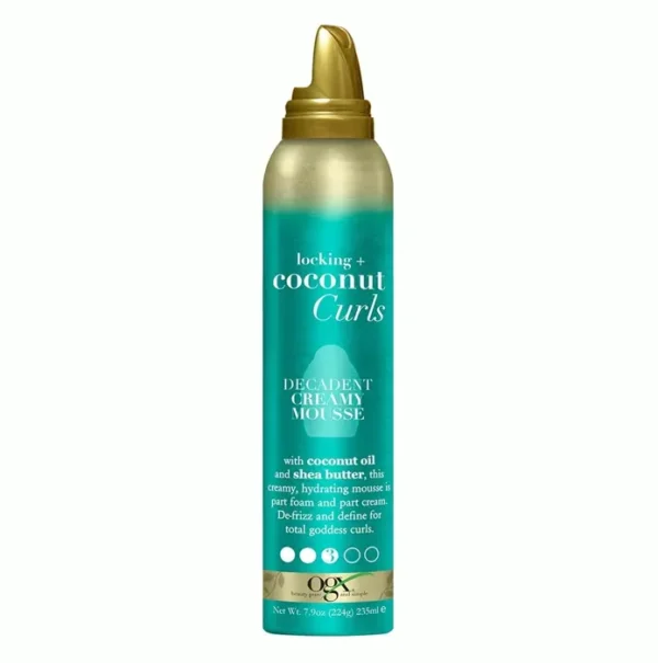 OGX Lock + Tropical Curls Mousse, 7.9