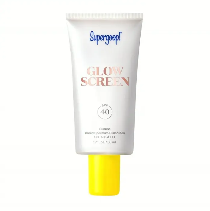GlowUp! ShiningScreen SPF 40 - Dewy Sunscreen Base containing Hyaluronic Acid, Vitamin B5 & Niacine - 1.7 oz