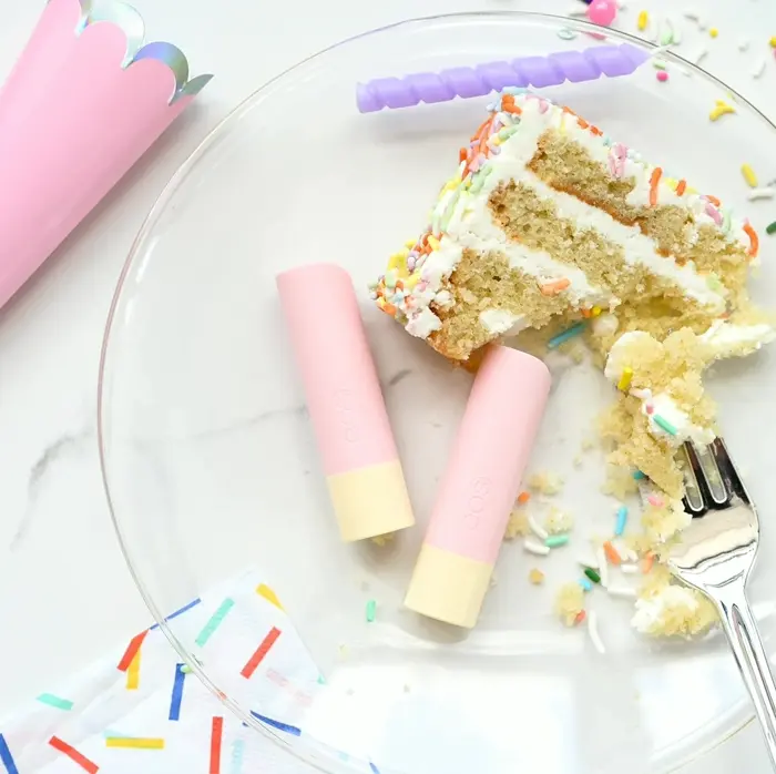 eos Natural Lip Care - Birthday Cake, 0.14 oz