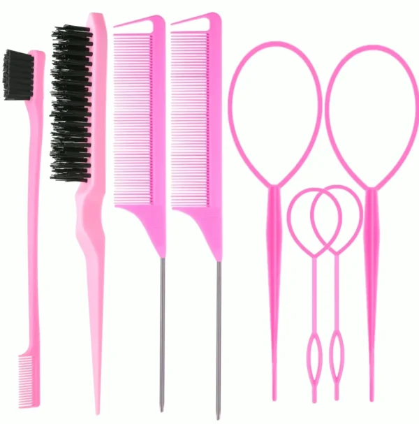Hair Styling Kit with Various Brushes for Ladies
