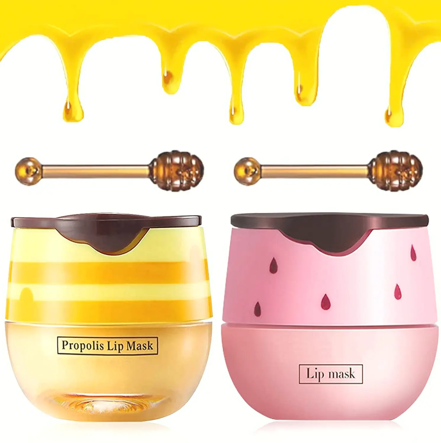 Two-Pack Bee Lip & Scrub Tool