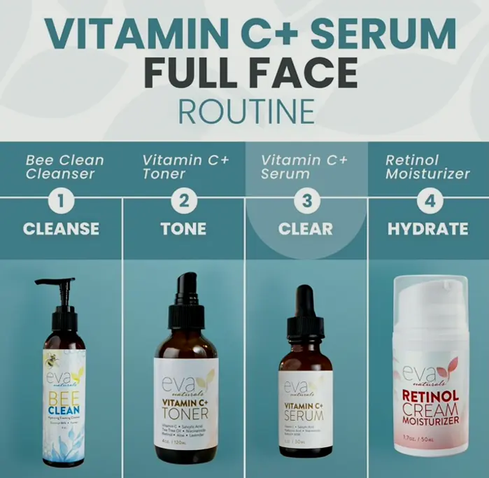 Eva Naturals Vit C Facial Serum with Hydrating Acid
