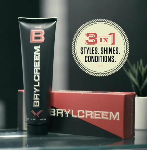 Brylcreem Triple Action Men's Hair Cream, Non-Alcoholic, 5.5 oz