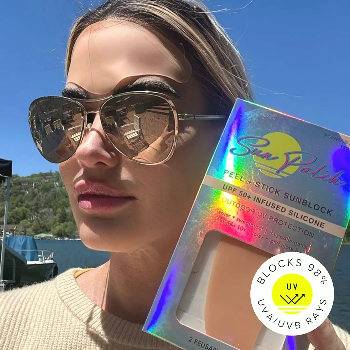 Reusable and Durable Silicone Sunblock Strips for Brow and Cervix