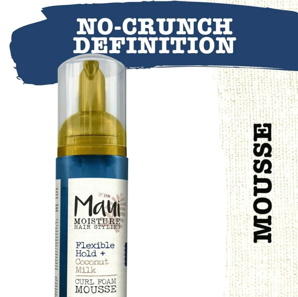 Maui Coconut Flexible Styling Mousse For Curly Hair, 8.5oz