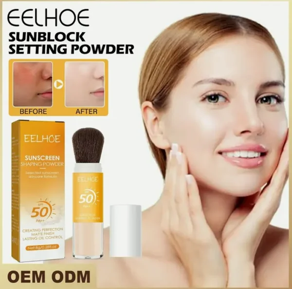 Sunscreen Fixing Makeup Powder SPF 50 Facial Moisturizer