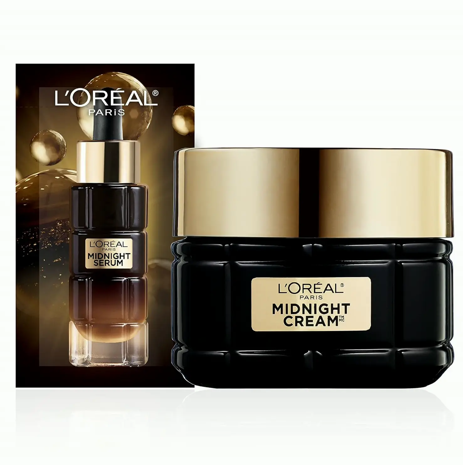 L’Oréal Paris Age Perfect Anti-Wrinkle Nighttime Cream, Reduce Wrinkles & Firm 1.7oz + Serum Sample