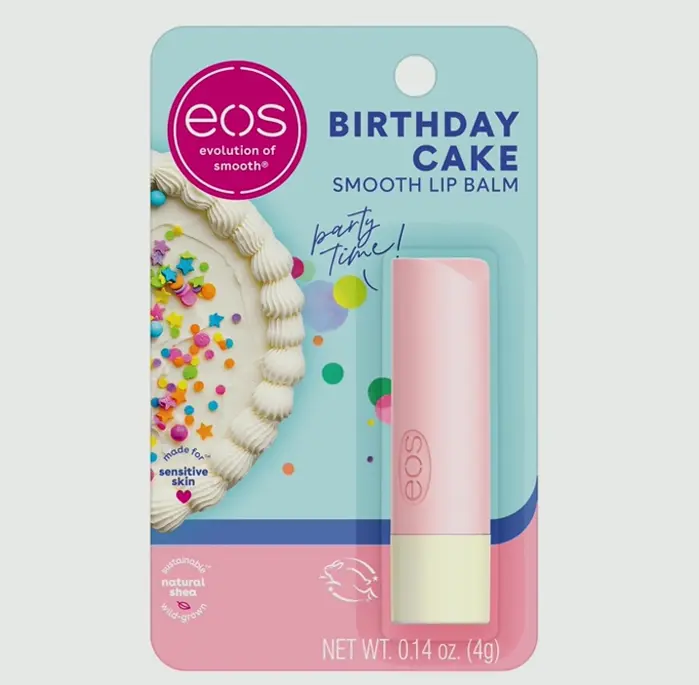 eos Natural Lip Care - Birthday Cake, 0.14 oz