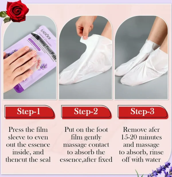 Twenty-Four Pieces Hand and Sole Spa Masks Ideal-for Females, Rose-scented and Lavender-scented