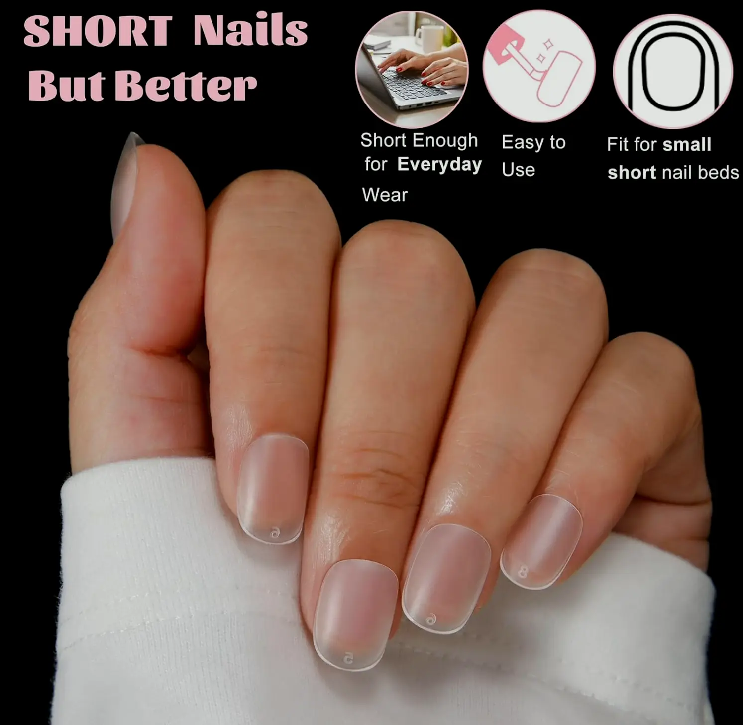 600Pcs Extra Small Circular Nail Tips