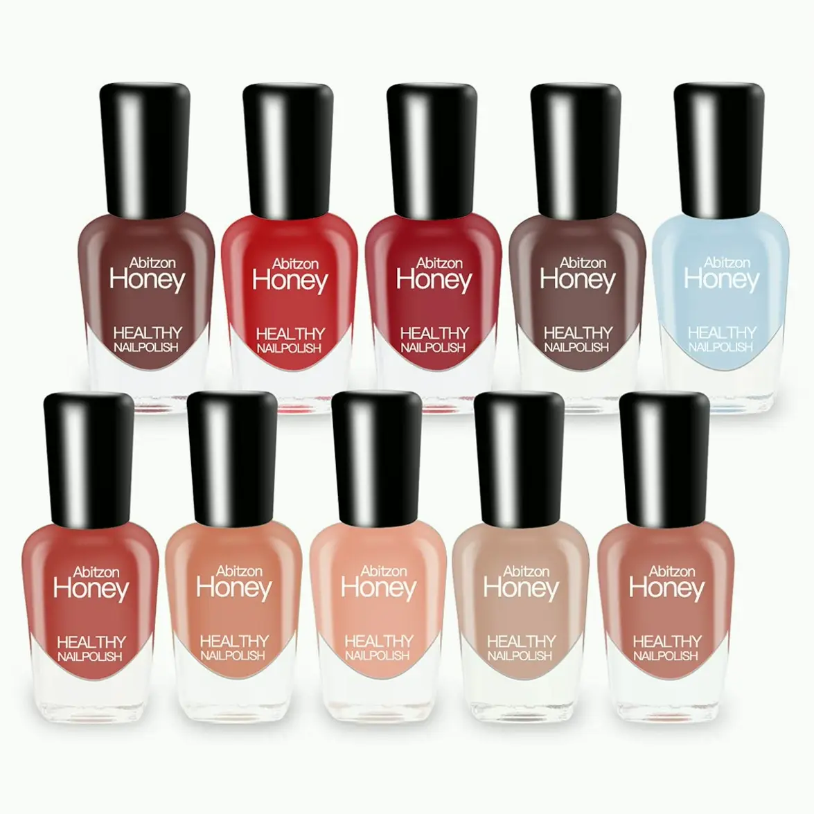 Latest Polish Set (Ten Bottles) - Eco and Fast-Drying Water-Based Polish