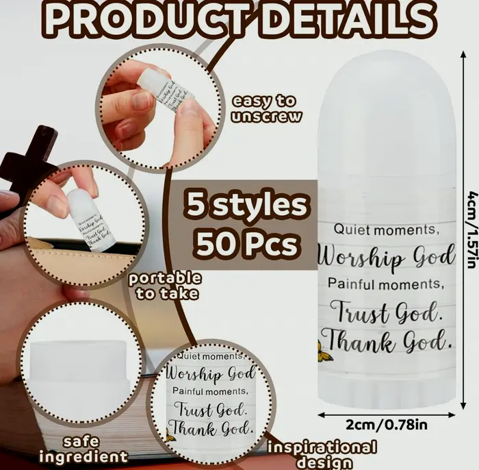 Faith-Based Mini Lip Balm Pack - Hydration for Dry Skin