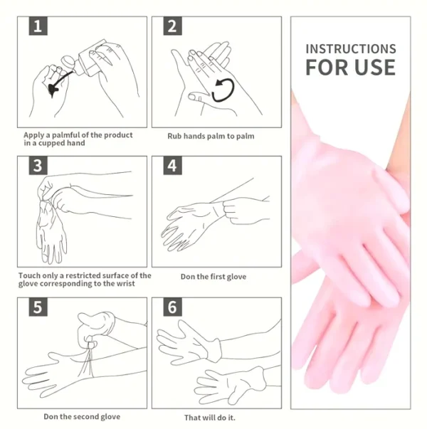 2 Sets Moisturizing Glove Spa Set for Cracked Skin