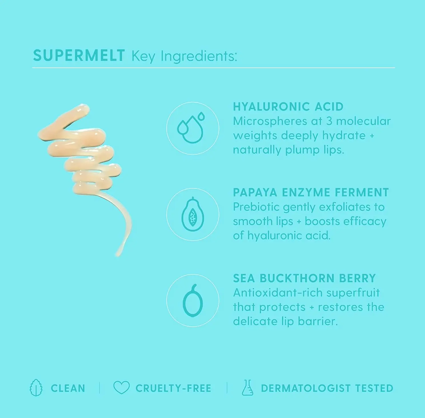 Kinship-brand Super Melt Lip Plumping Treatment including Hyaluronic Acid