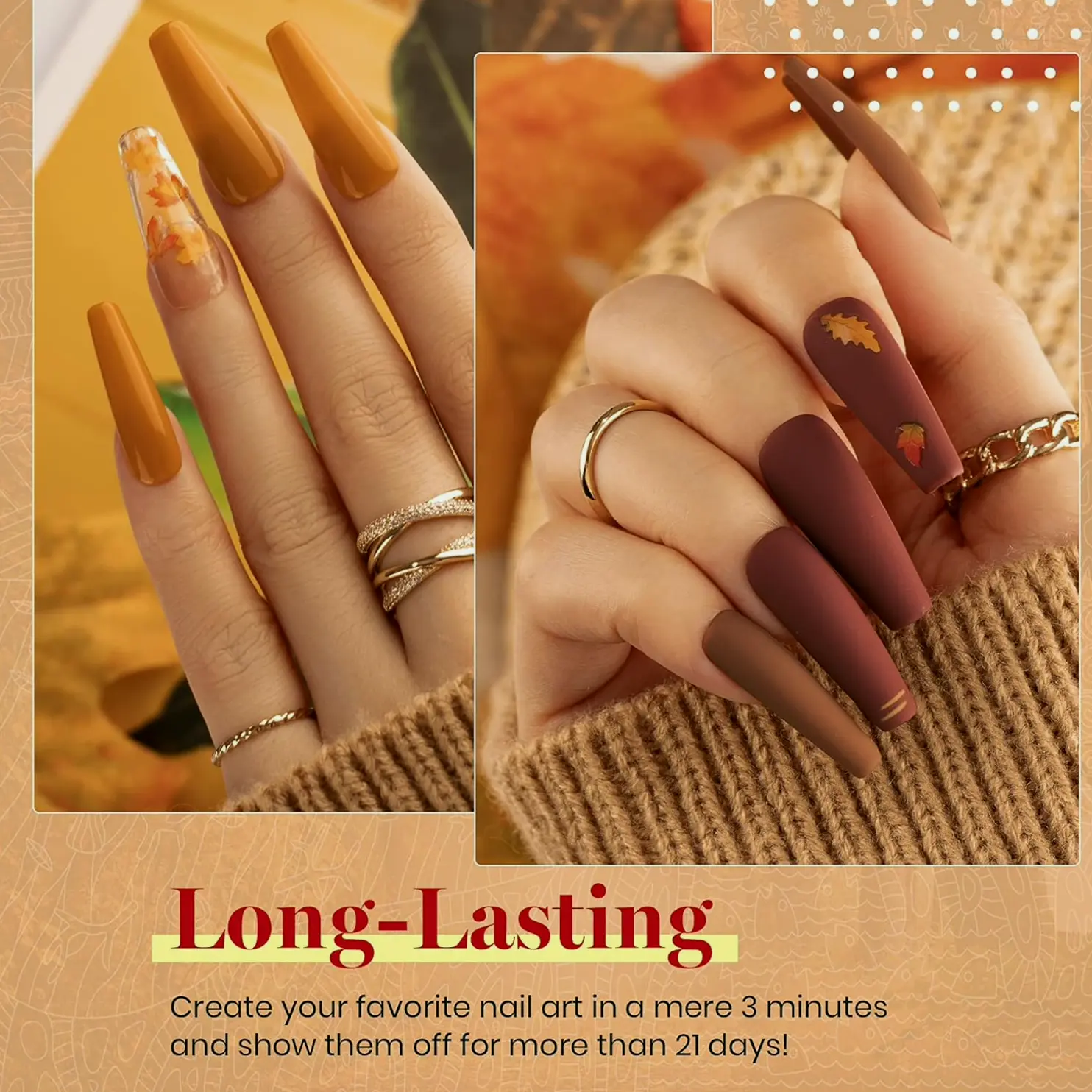Gel Polish Kit, Chocolate Caramel Shades
