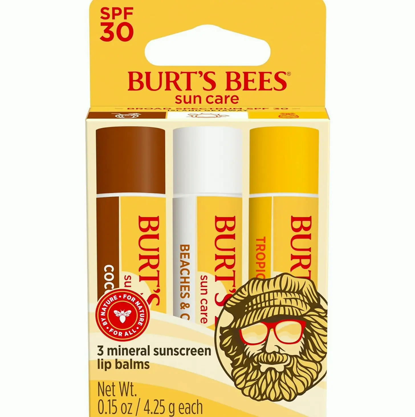 Burt’s SPF 30 Lip Balm, 3-Pack